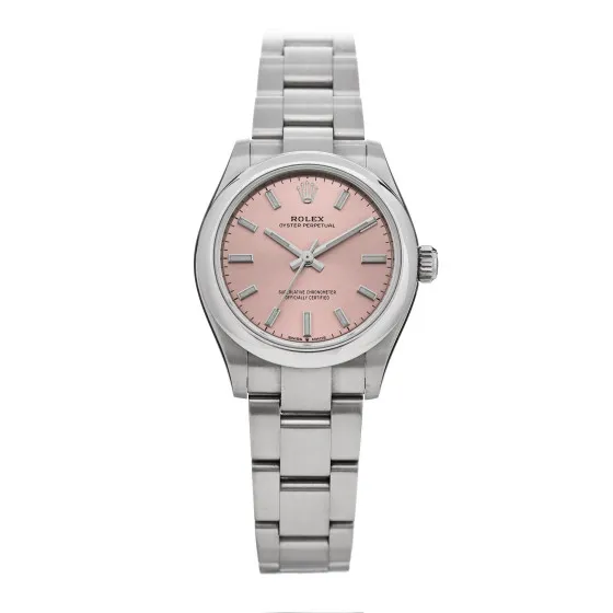 ROLEX Stainless Steel 31mm Oyster Perpetual Watch Pink 277200 0122