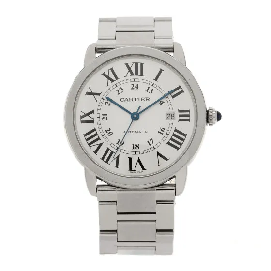 Cheap CARTIER Stainless Steel 42mm Ronde Solo Automatic Watch 0118