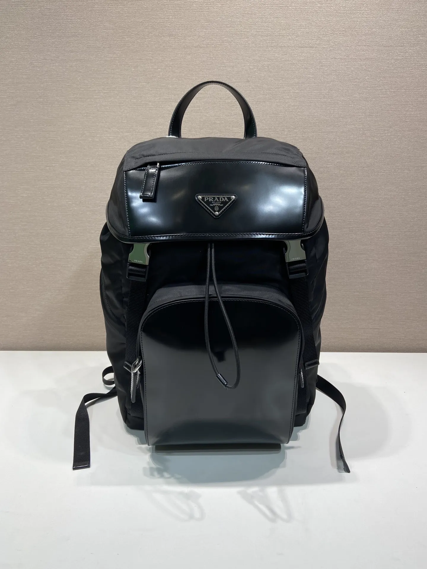 Rep PRADA Re-Nylon and brushed leather backpack 0114