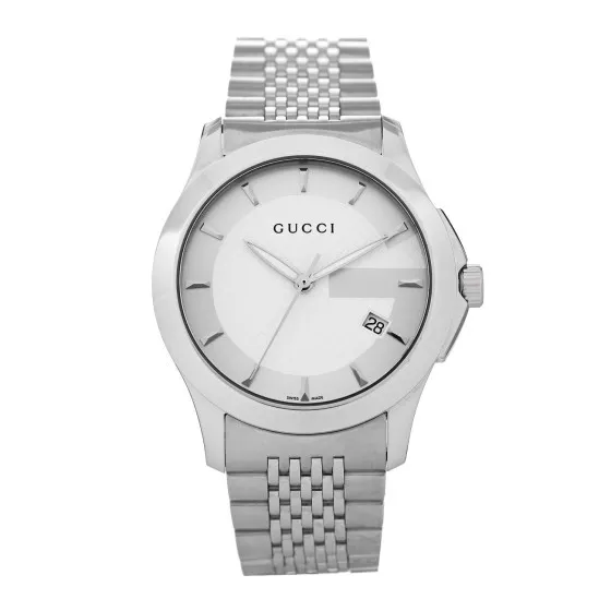 GUCCI Stainless Steel 38mm G-Timeless Quartz Watch 0122