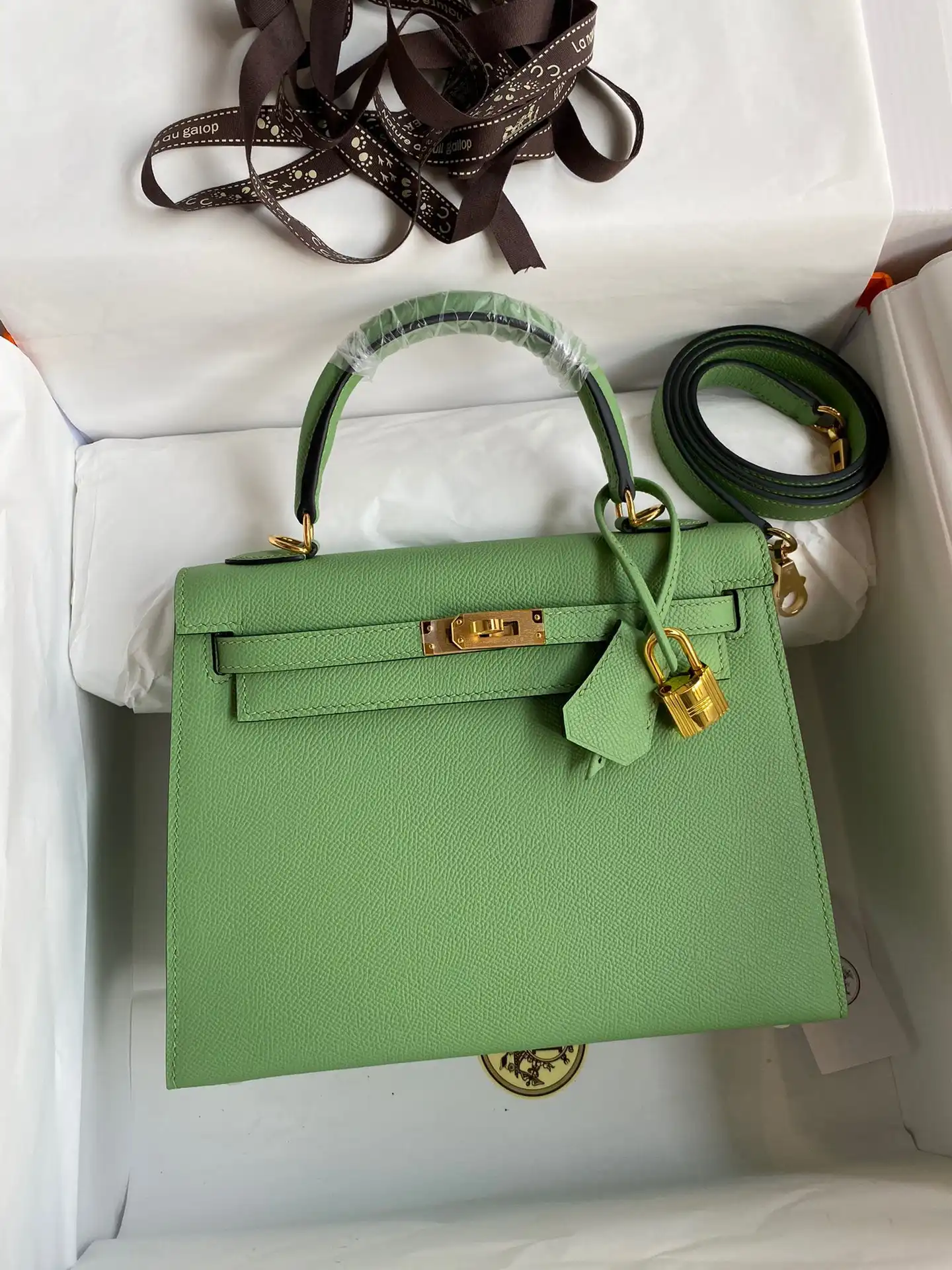 Cheap HERMES KELLY  ALL HANDMADE 25CM 0130