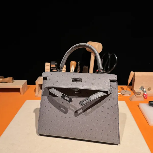 Cheap HERMES KELLY 25CM ALL HANDMADE 0112