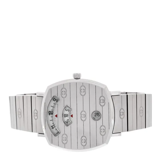 Rep GUCCI Stainless Steel 35mm Grip Quartz Watch 0118