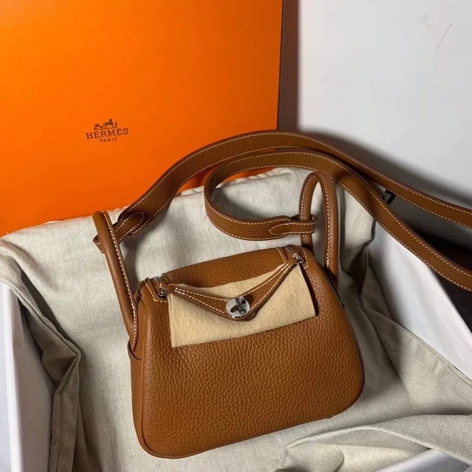 Rep HERMES LINDY MINI HANDMADE 0115