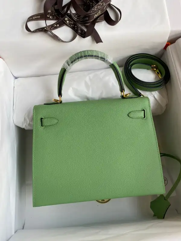 Cheap HERMES KELLY  ALL HANDMADE 25CM 0130