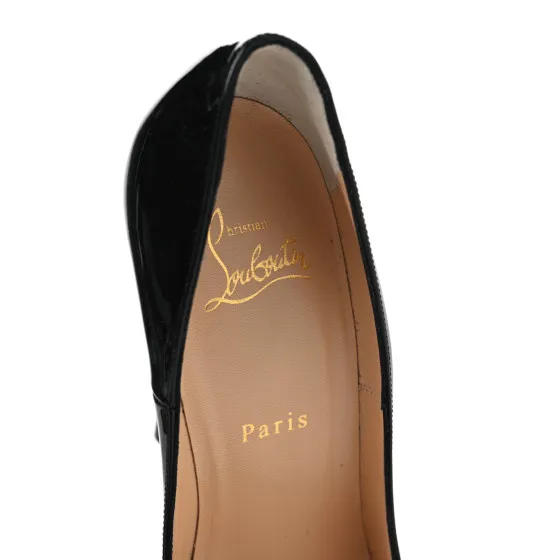 Cheap CHRISTIAN LOUBOUTIN Patent So Kate 120 Pumps 38.5 Black 0126