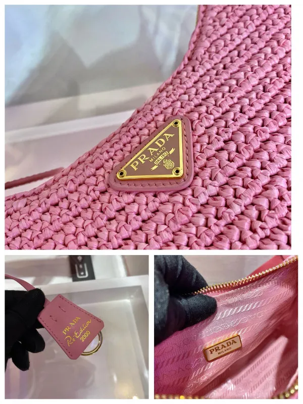 Rep PRADA Re-Edition 2005 raffia bag 0113