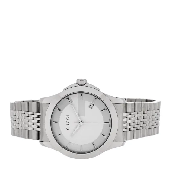 Rep GUCCI Stainless Steel 38mm G-Timeless Quartz Watch 0122