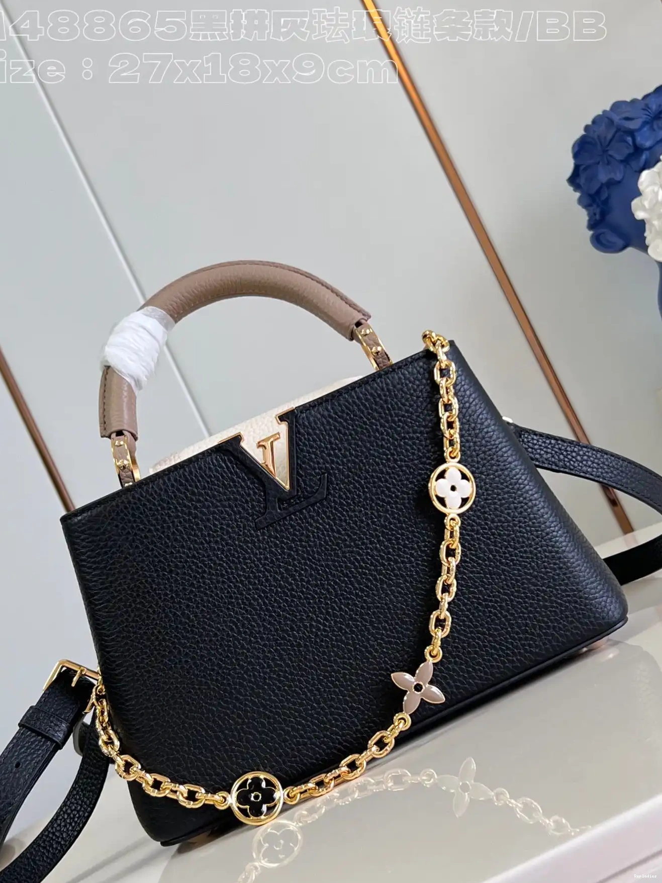 Cheap BB-27*18*9CM CAPUCINES VUITTON LOUIS 0221