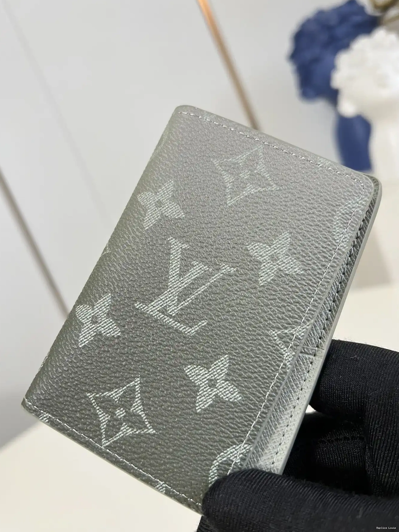 Rep VUITTON cm LOUIS Pocket Organizer-7.5*11.1*1 0222