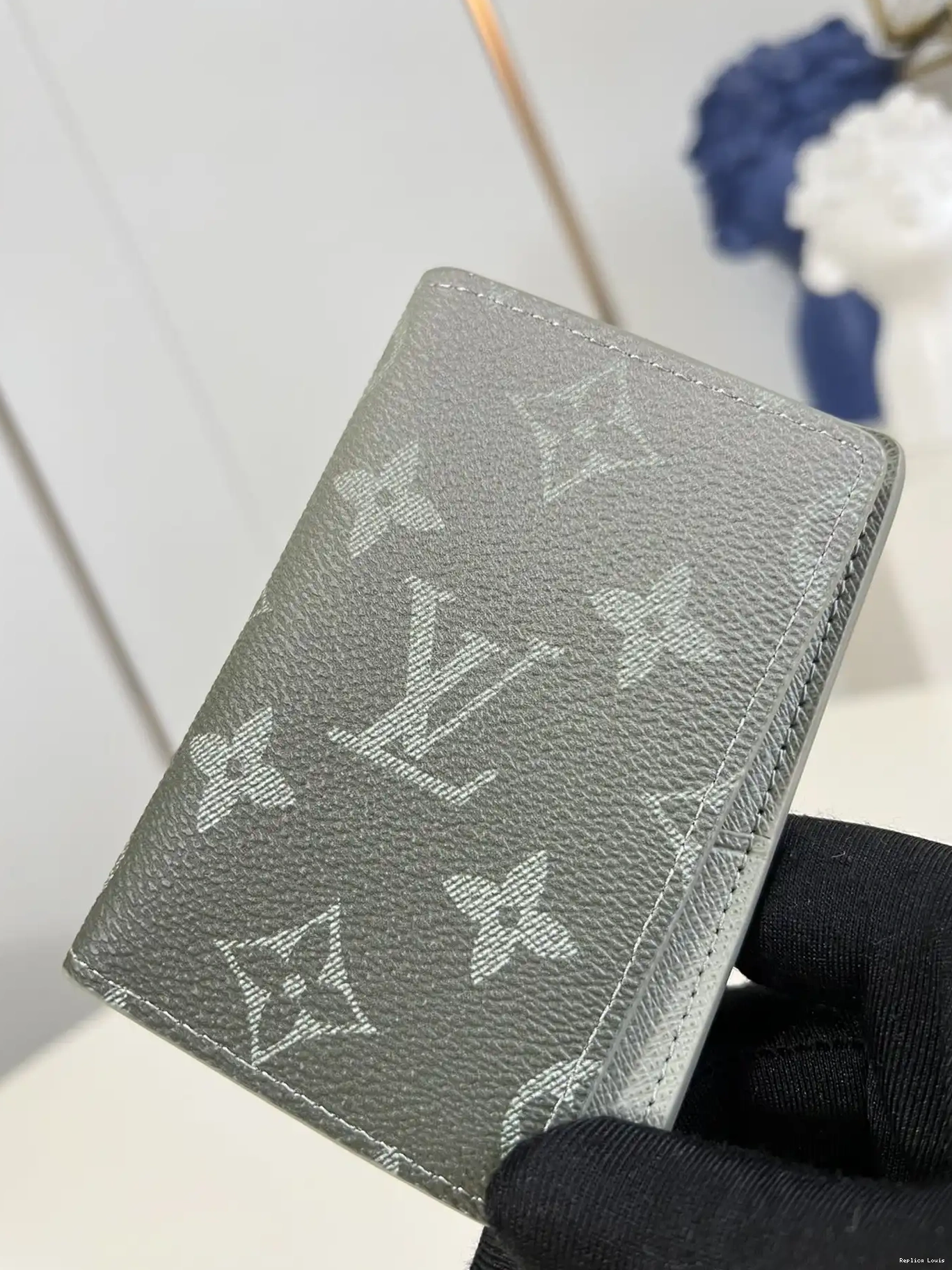 Rep VUITTON cm LOUIS Pocket Organizer-7.5*11.1*1 0222