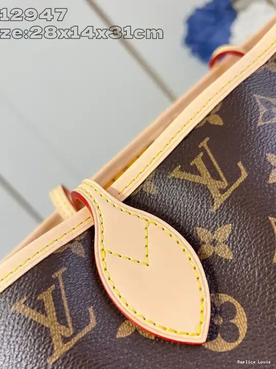 Rep Out MM-31*28*14cm Louis Bandoulière Vuitton Neverfull Inside 0314