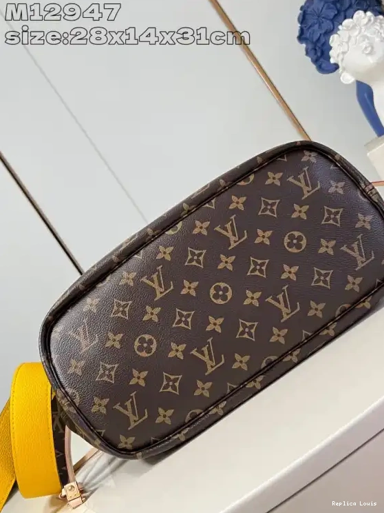 Rep Out MM-31*28*14cm Louis Bandoulière Vuitton Neverfull Inside 0314